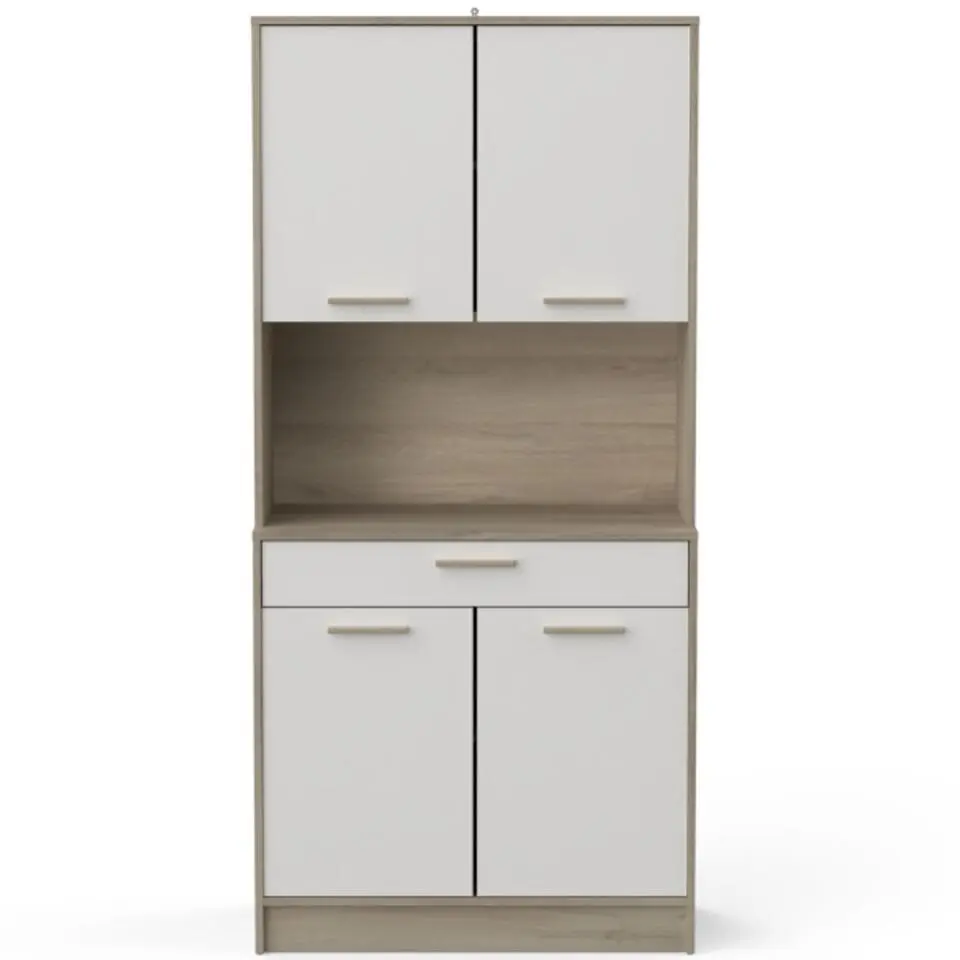Buffetkast Romanie-Kronberg eik/mat wit