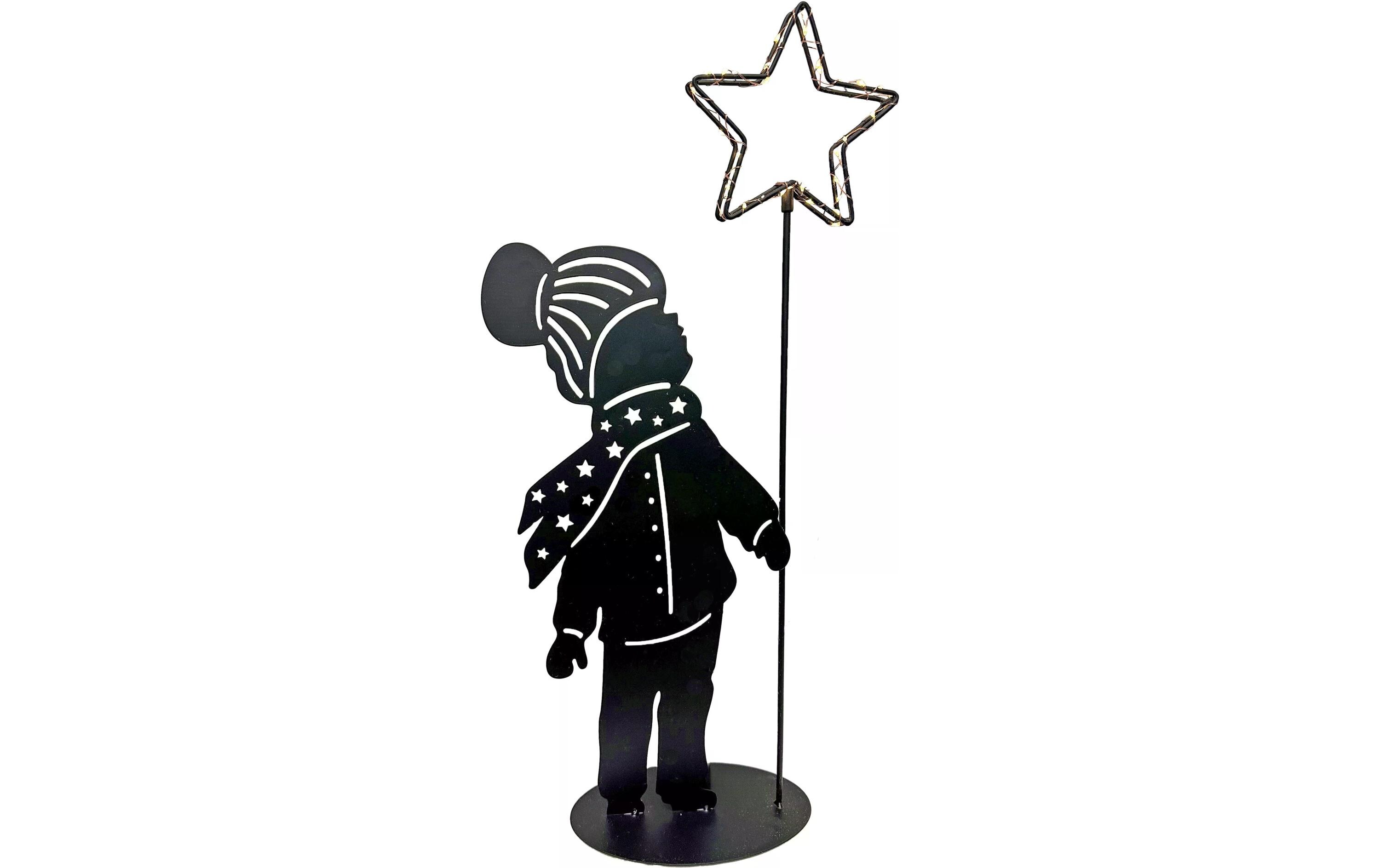 LED-Figur Junge, 40 LEDs, 60 cm, SchwarzLED Weihnachtsdekoration