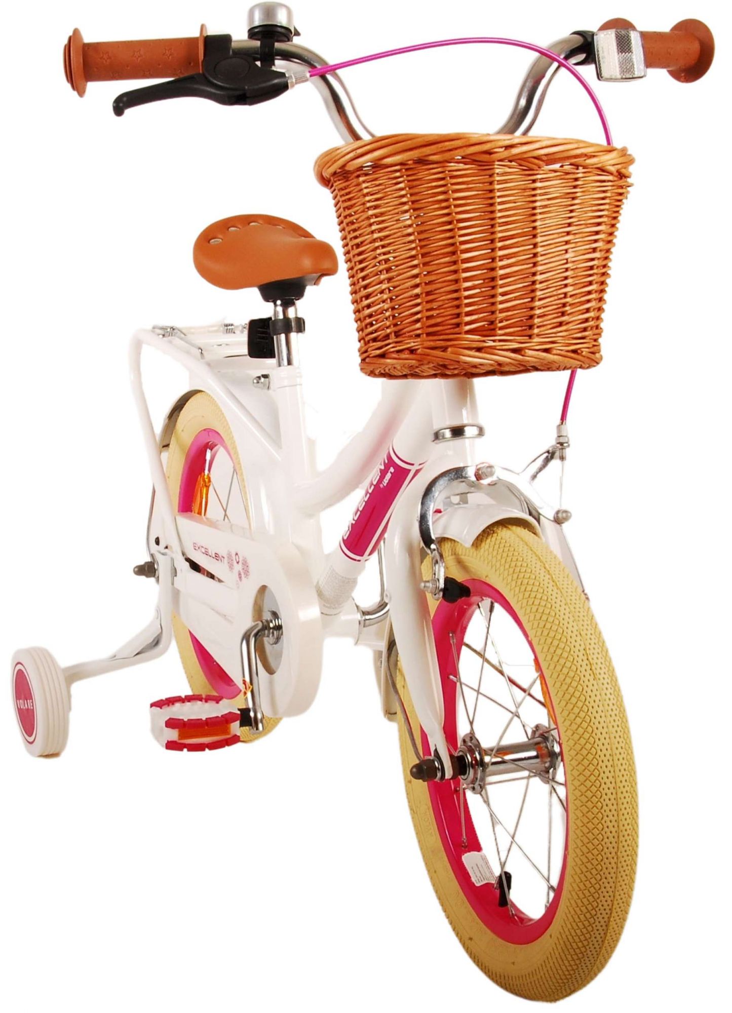 TPFSports Excellent Kinderfahrrad - Mädchen - 14 Zoll - Rücktritt + Handbremse - Grün
