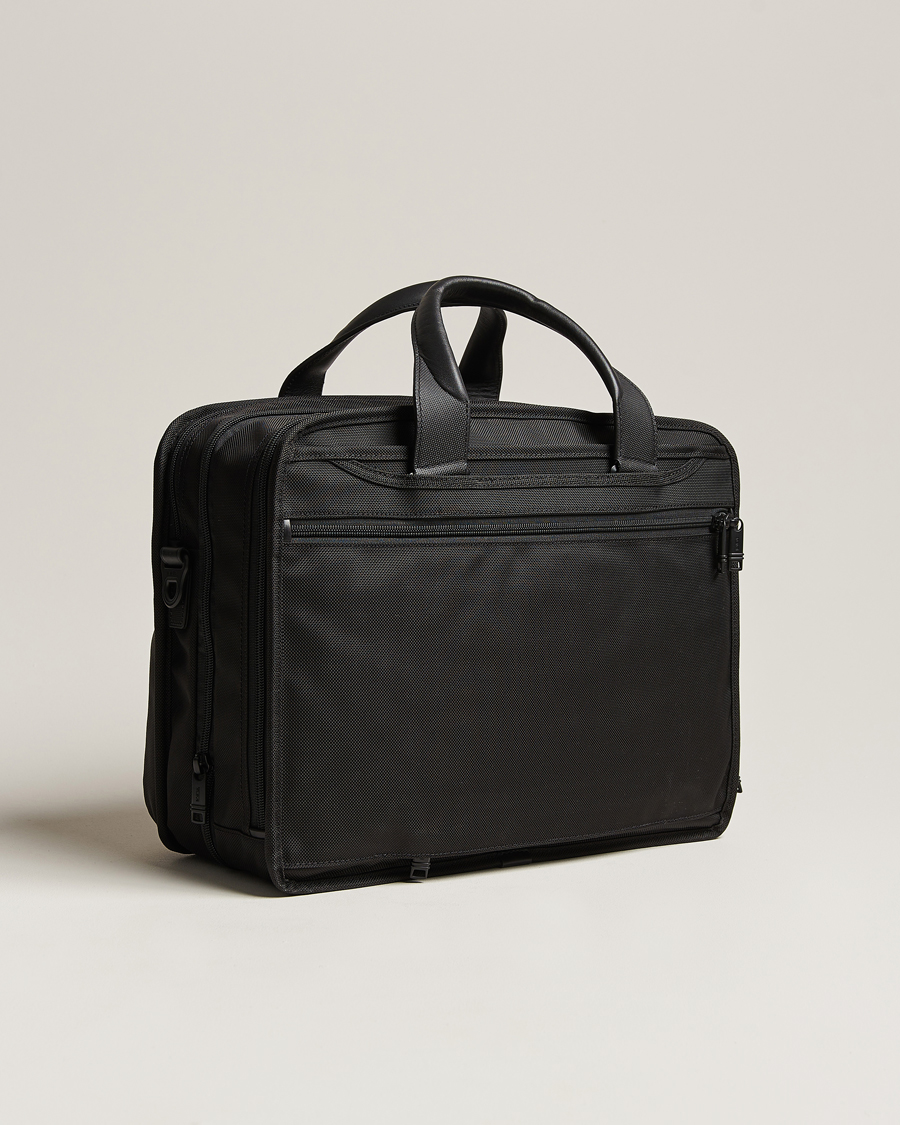 TUMI Alpha 3 Expandable Organizer Laptop Brief Black
