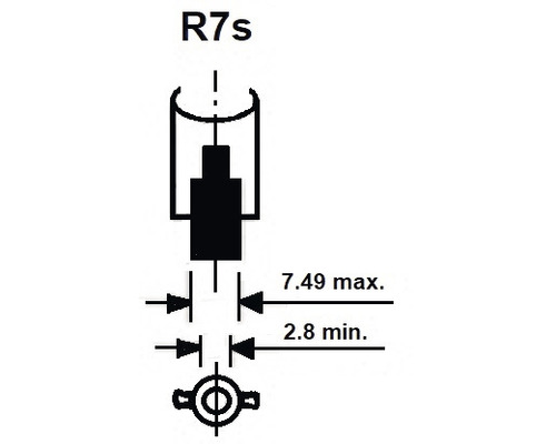 Dimbare halogeenlamp R7S/120W 2245 lm 3000 K warmwit L 118 mm