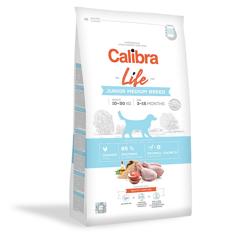 Calibra Dog Life Junior Medium Breed Chicken