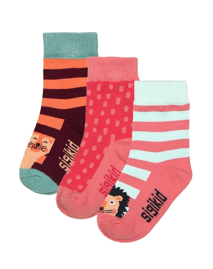 Socken JUNGLE LOVE 3er-Pack in bunt