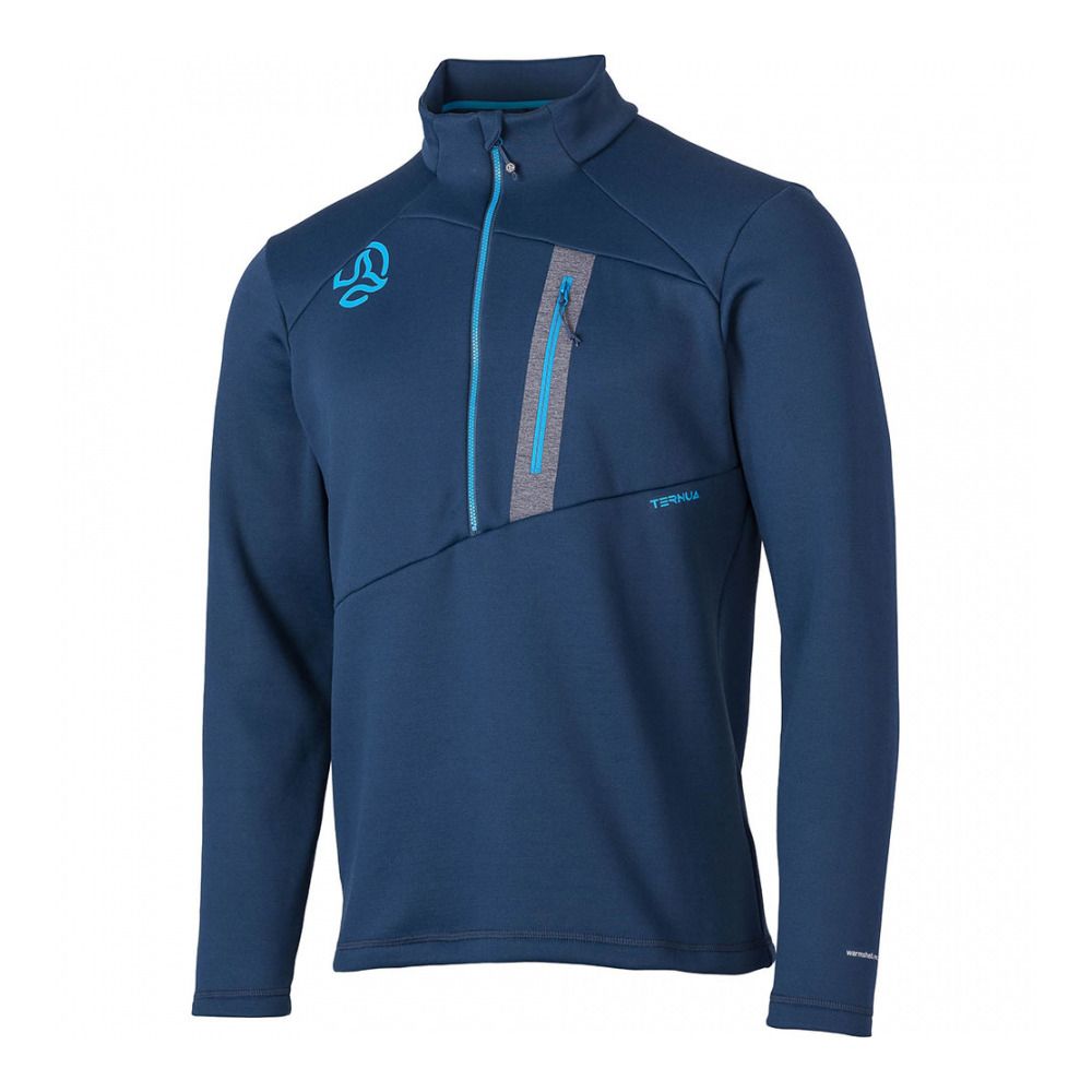 Ternua RUVIK 1/2 ZIP - Sweat Homme dark teal