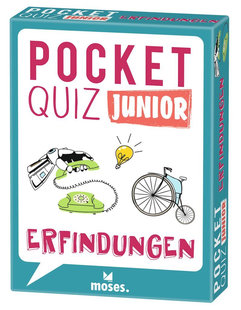 Kartenspiel POCKET QUIZ JUNIOR - ERFINDUNGEN