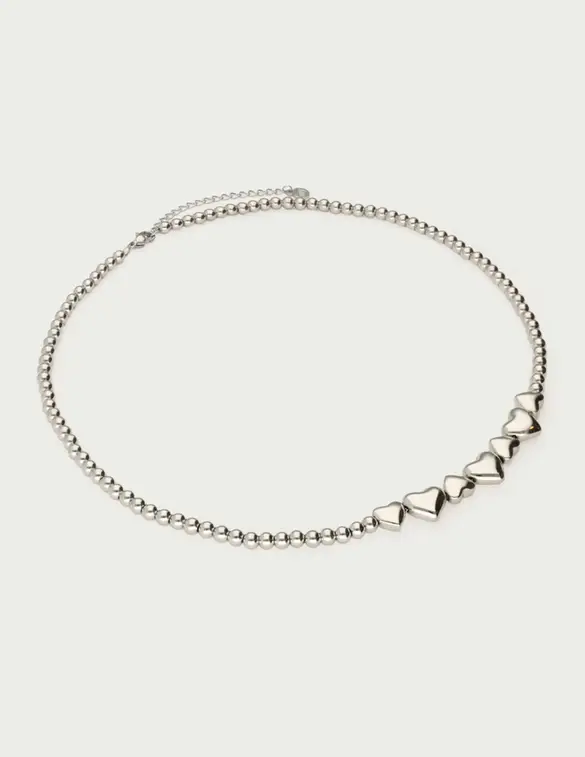 My Jewellery Steel beads heart ketting MJ13711