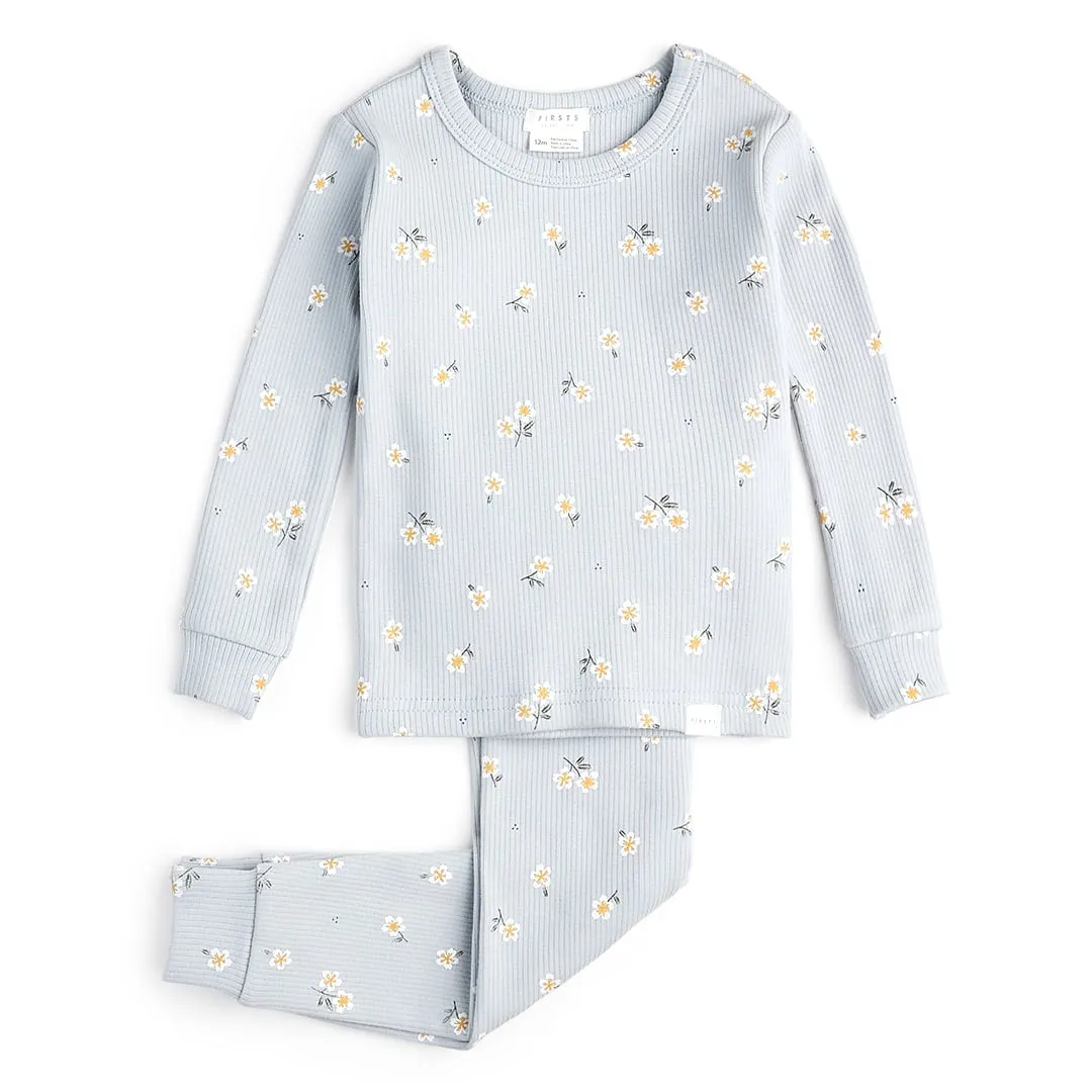 Firsts par Petit Lem Pyjama 2 Pièces Fleurs Citron 12-24mois