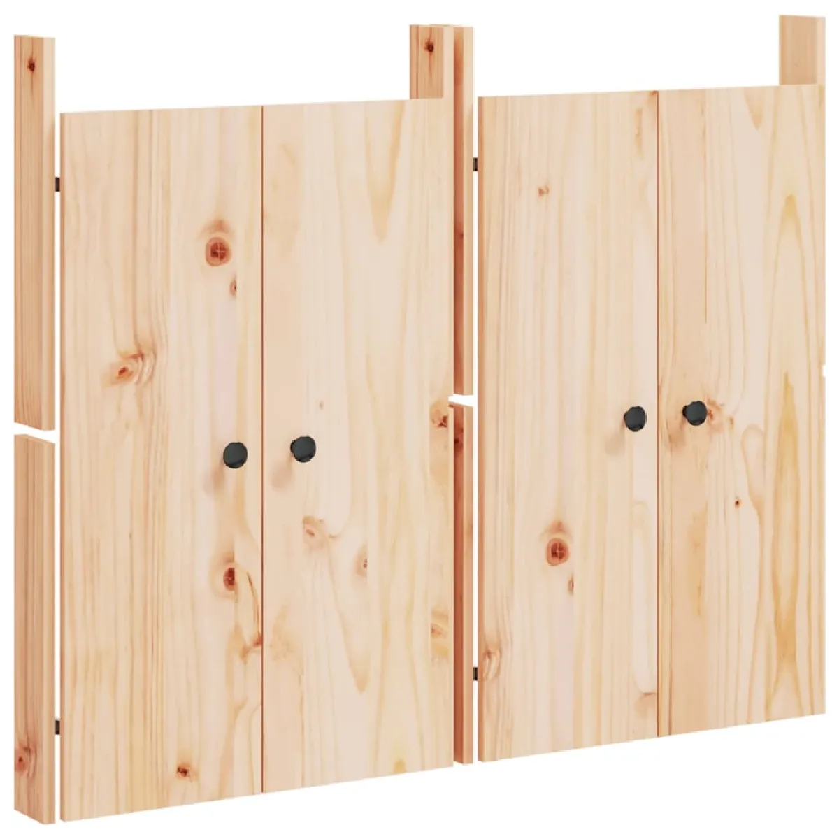 VidaXL Portes de cuisine d'extérieur 2pcs bois de pin