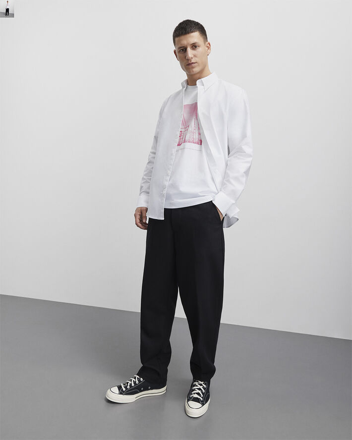 Mads Nørgaard - Copenhagen Cotton Oxford Sune Shirt BD Hvid