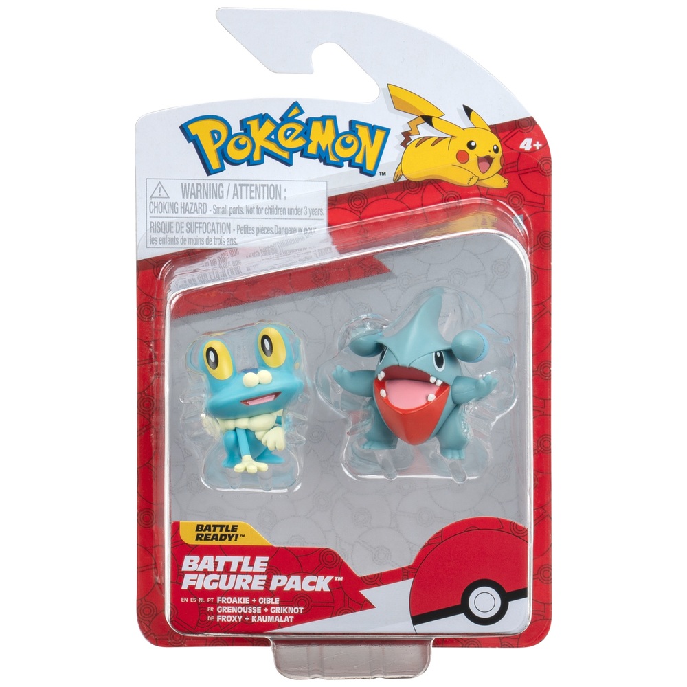 Pokémon-Kampffiguren-2er-Pack – Kaumalat und Froxy