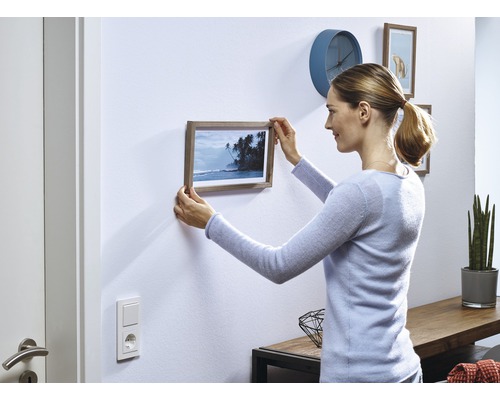 tesa lijmspijker voor behang & pleisterwerk, wit, draagvermogen 0,5 kg, 2 stuks.