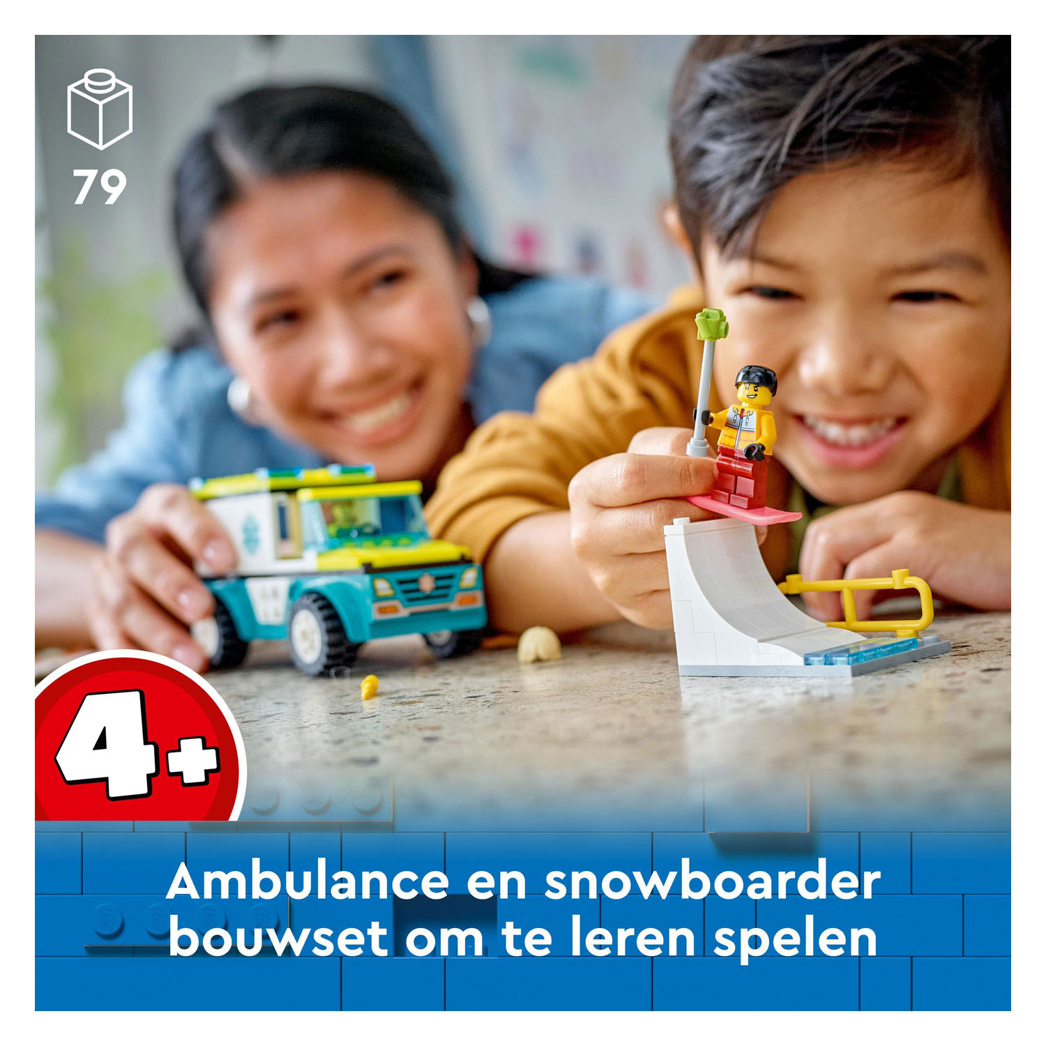 LEGO City 60403 Ambulance en Snowboarder