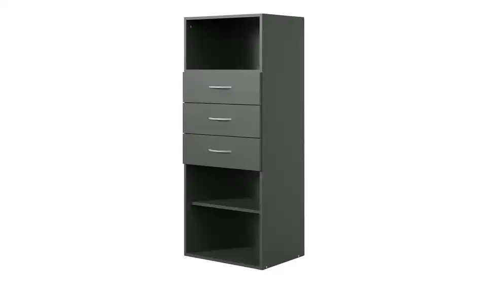 Regal Multischrank-System 50 cm 126 cm Graphit