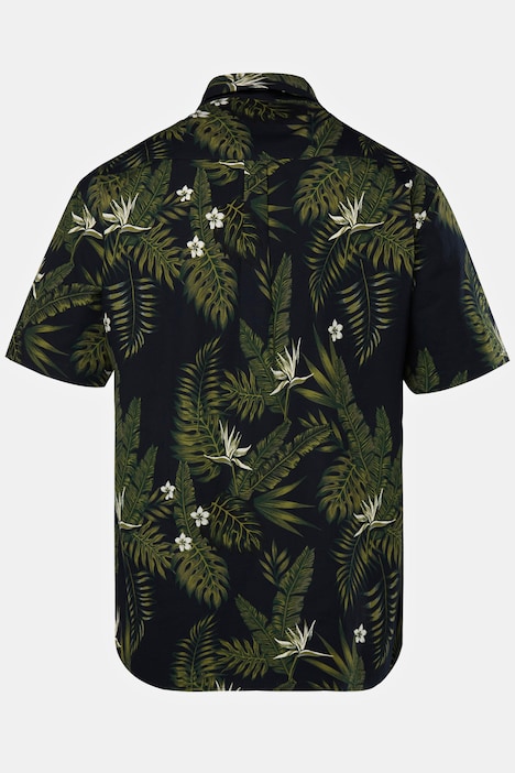 Hemd, Halbarm, floraler Print, Buttondown-Kragen, Modern Fit, bis 8 XL