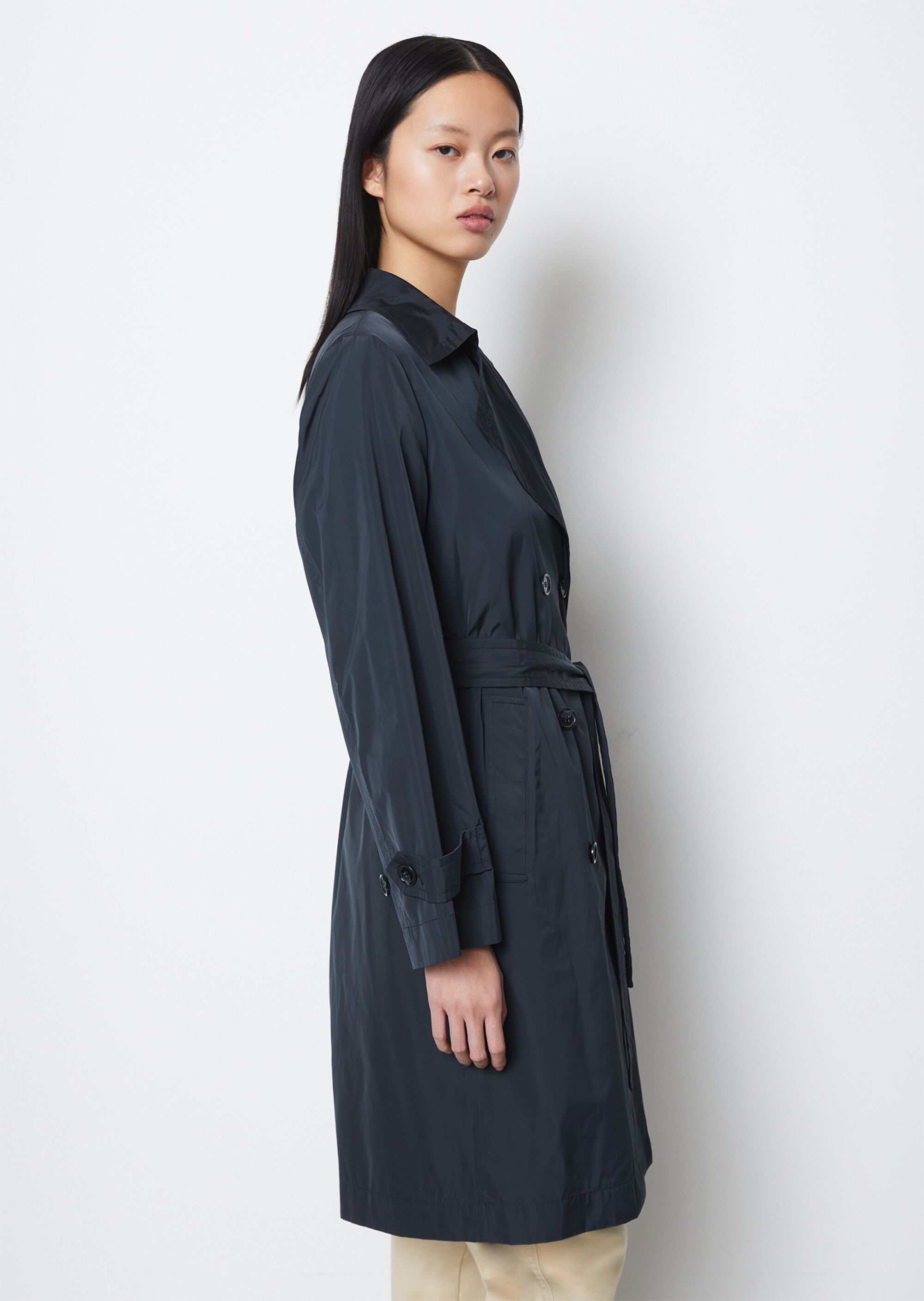 Trenchcoat regularmit wasserabweisender Oberfläche