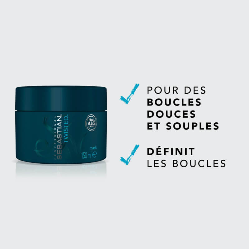 Masque cheveux bouclés Twisted Elastic Treatment Sebastian 150ML