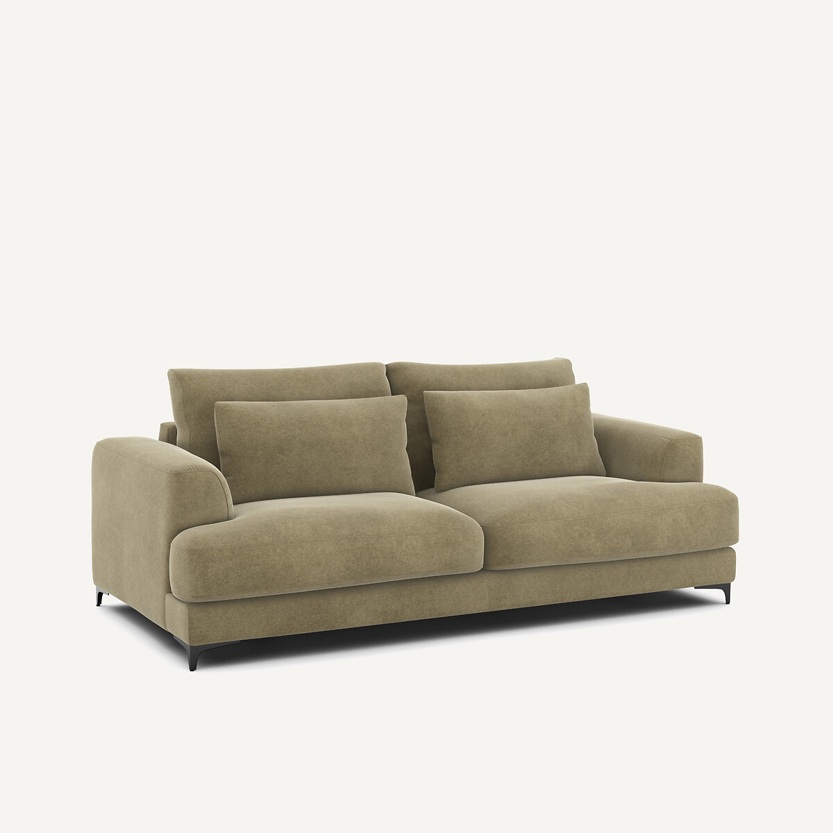 AM.PM<br>Sofá-cama de 3 lugares com forro de veludo, Marsile