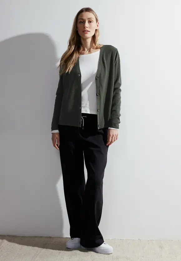 Strickjacke mit Knöpfen - dynamic khaki