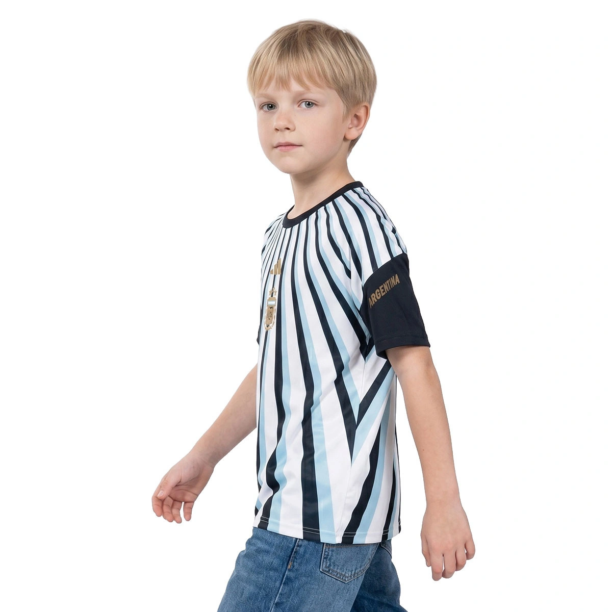 T-Shirt adidas Argentina Pre-Match Home Mundial 2026 Criança