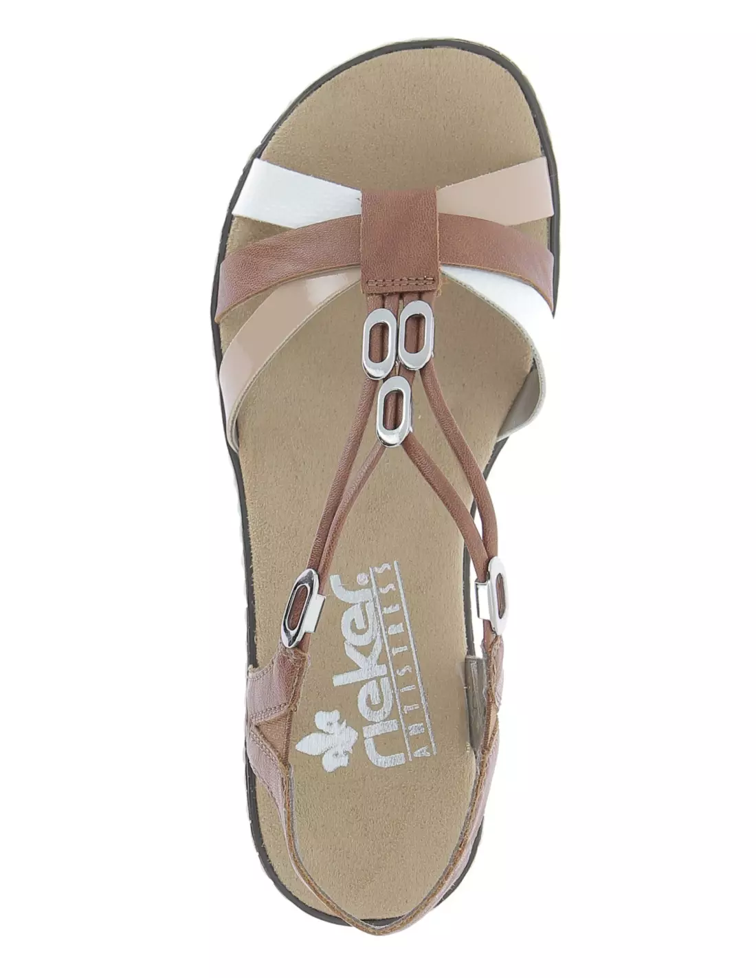 RIEKER V3654 81 - Sandales & nu-pieds Cognac