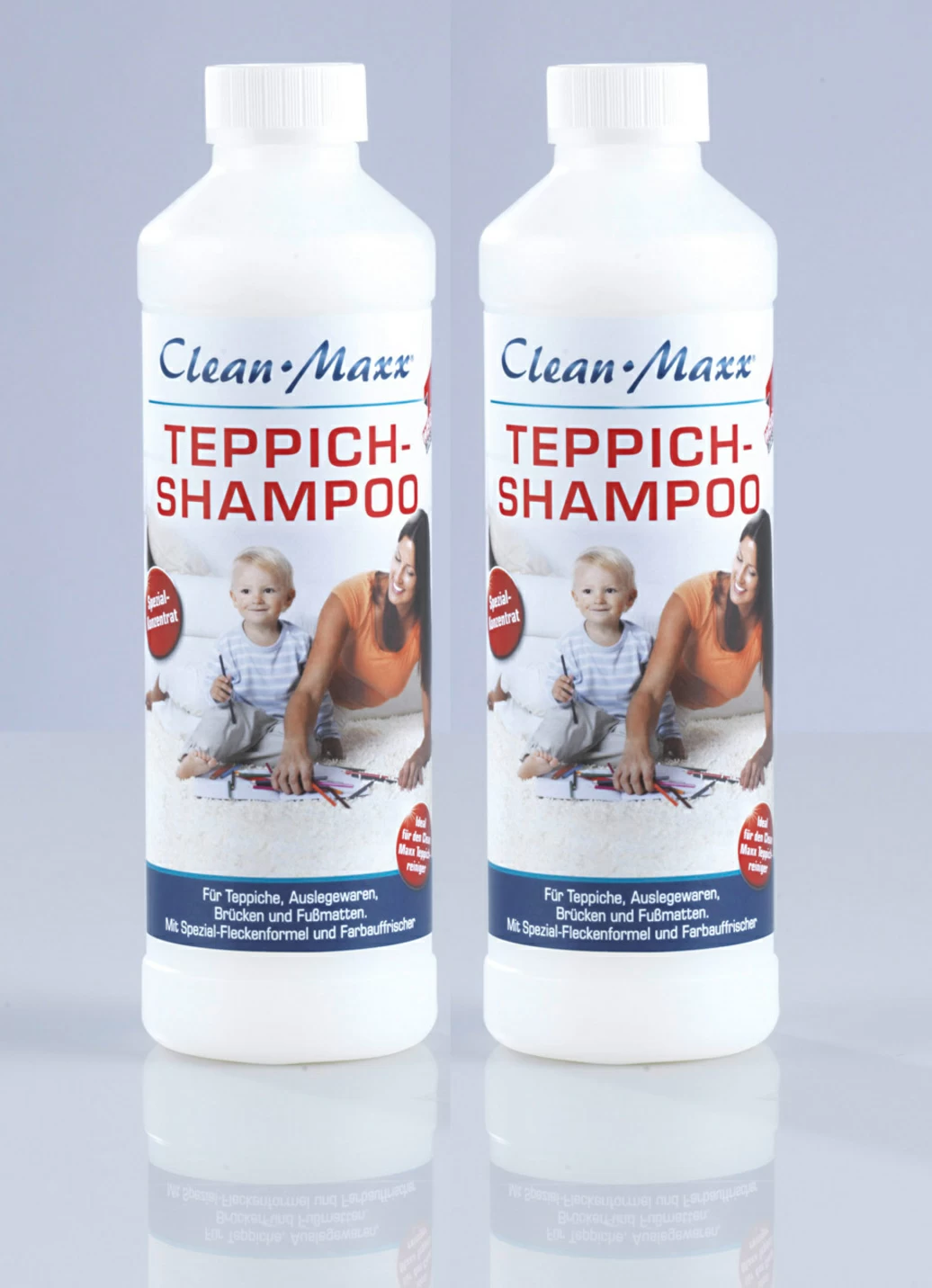 Teppichshampoo 2x 500 ml für Teppichreiniger