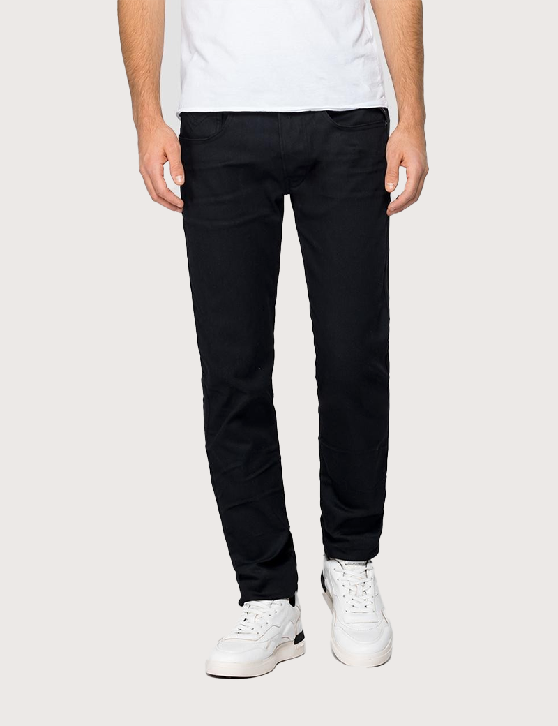 REPLAY JEAN ANBASS HYPERFLEX SLIM NOIR