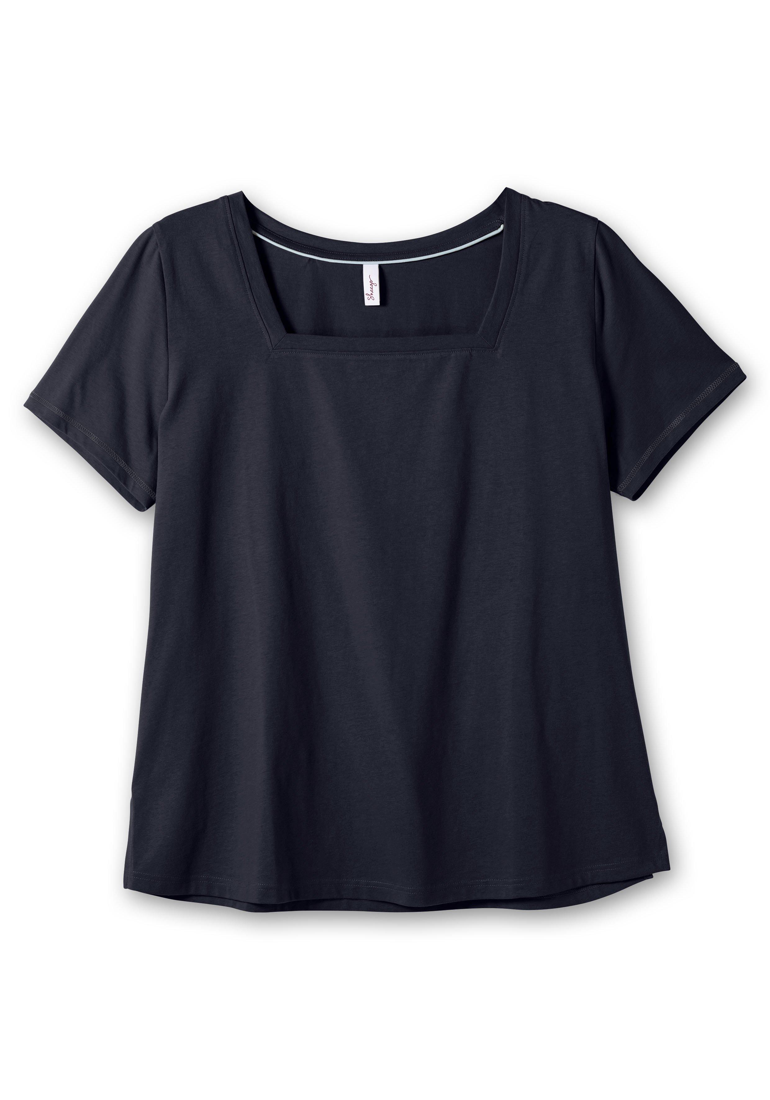 Shirt mit Karreeausschnitt