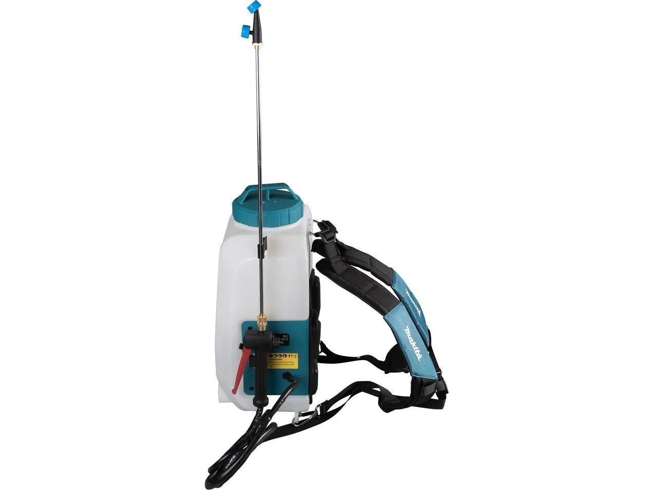 Makita DUS158Z, Rygsæk havesprøjte, 15 L, Blå, Hvid, 5 bar, Udendørs, 325 mm