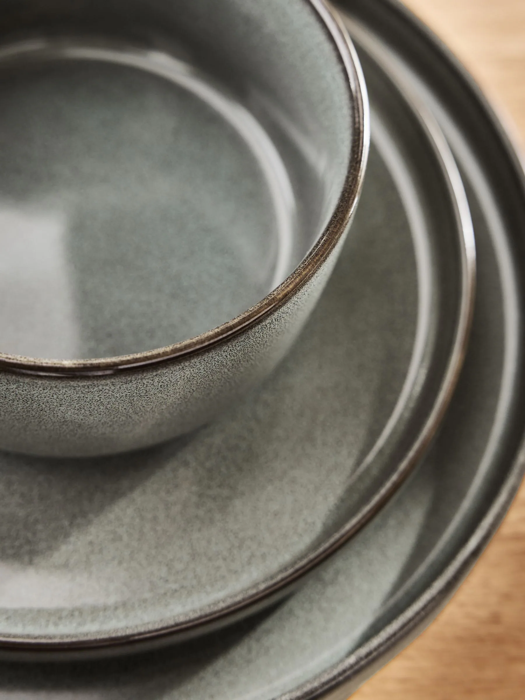 12 Piece Dalton Reactive Glaze Dinner Set
