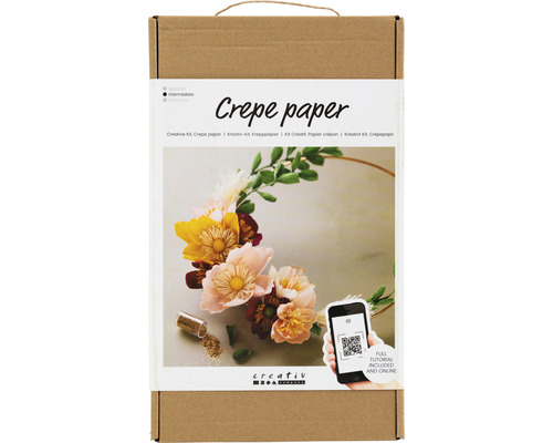 Crepepapieren krans knutselpakket, 150 g