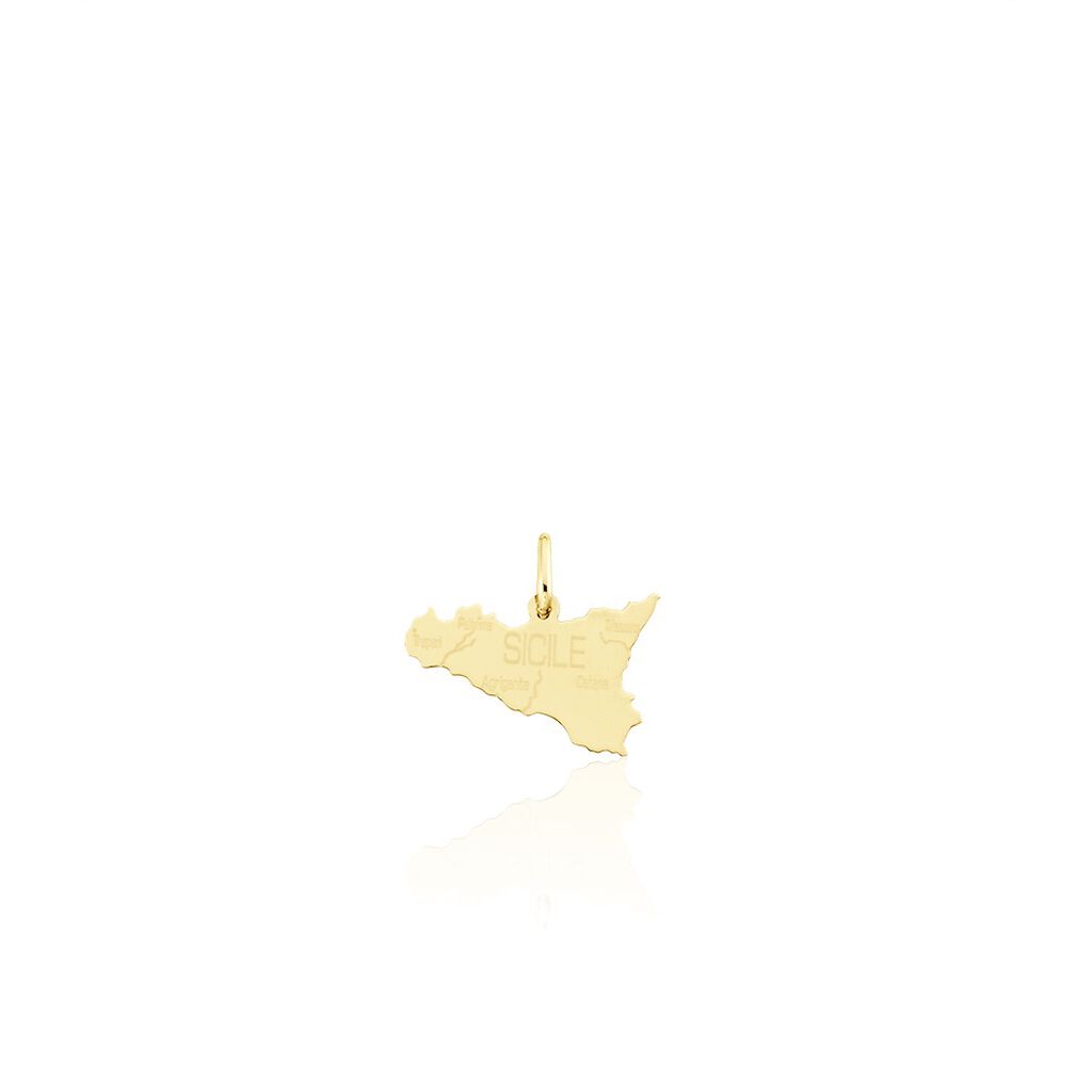 Pendentif Gaietana Sicile Or Jaune