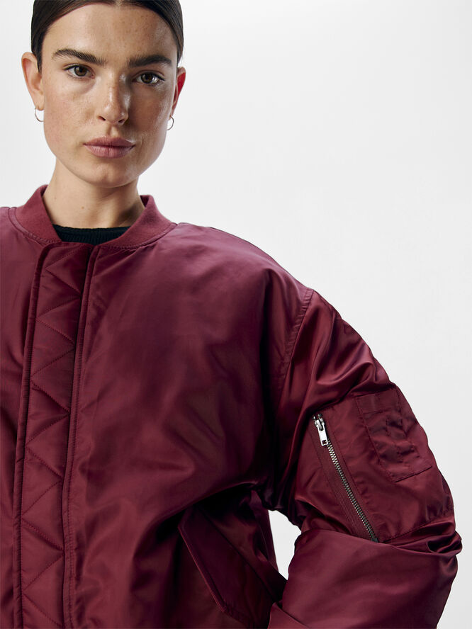 Object OBJMARY OVERSIZE BOMBER JACKET REP Cabernet