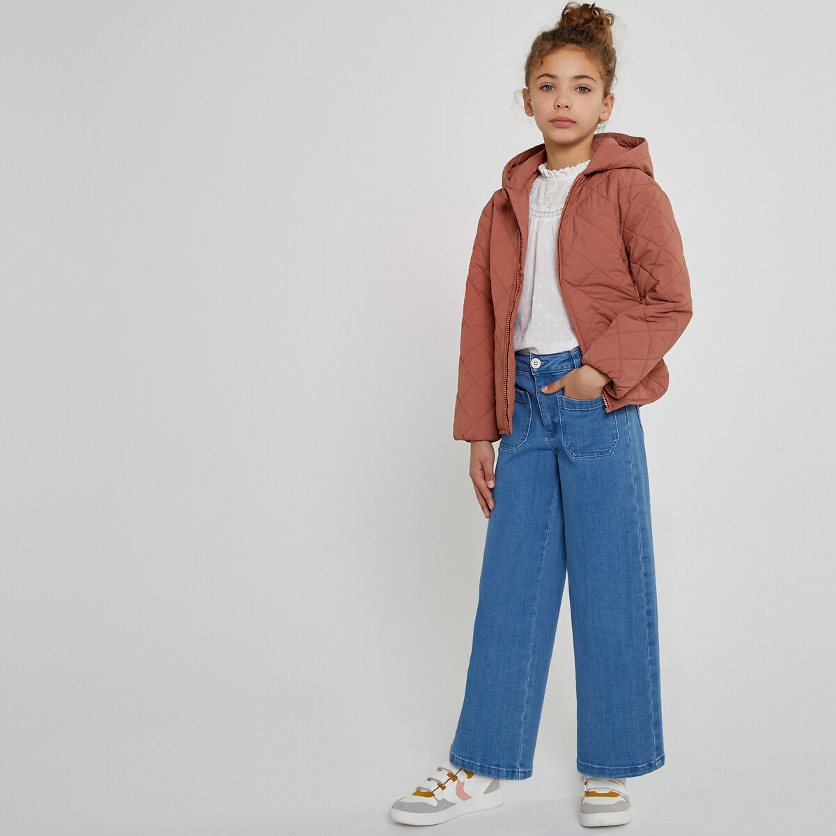 COLEÇÕES LA REDOUTE<br>Jaqueta leve de plumas com capuz