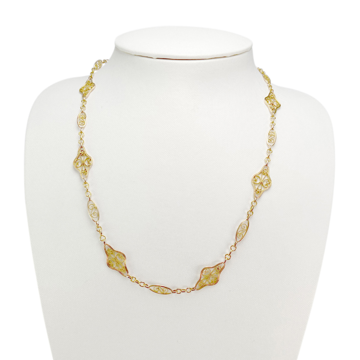 Collier d'occasion or 750 jaune 51 cm
