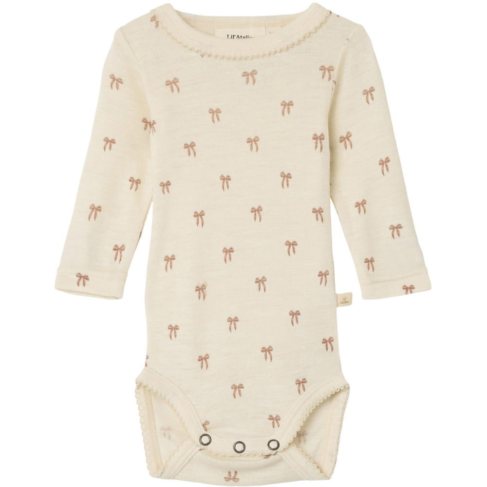 Køb Lil'Atelier Turtledove Melange Nbfnalu Ls Wo/Mo Slim Body Lil Noos