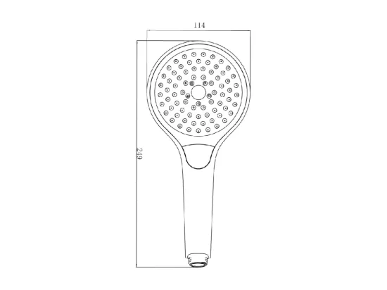 Pomme de douche 3 jets VILLEROY & BOCH Verve Showers Or brossé