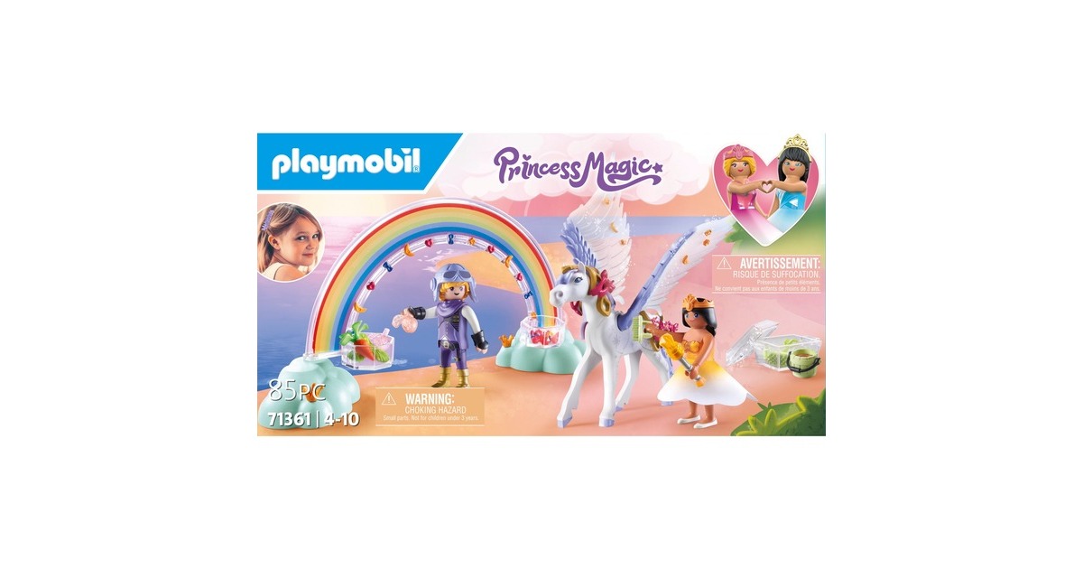 PLAYMOBILPrincess Magic - Pegasus met Regenboog Constructiespeelgoed  (71361)