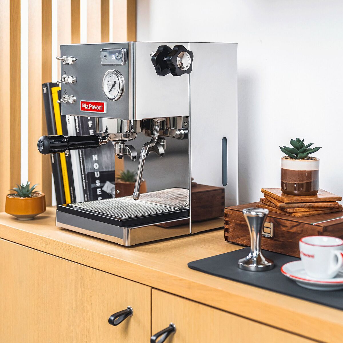 Casa Bar PID espressomaskin, rustfritt stål