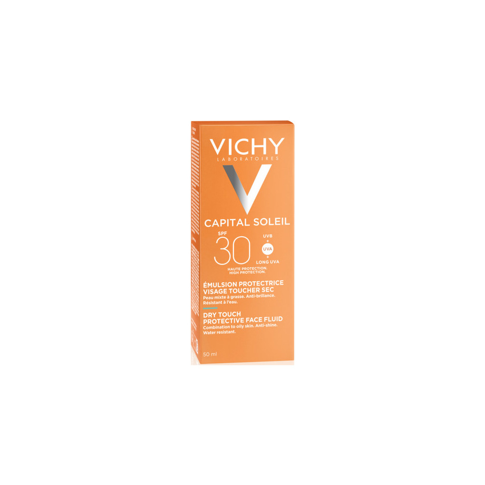 Vichy Capital Soleil Dry Touch Protective Face Fluid SPF30 - 50 ml.