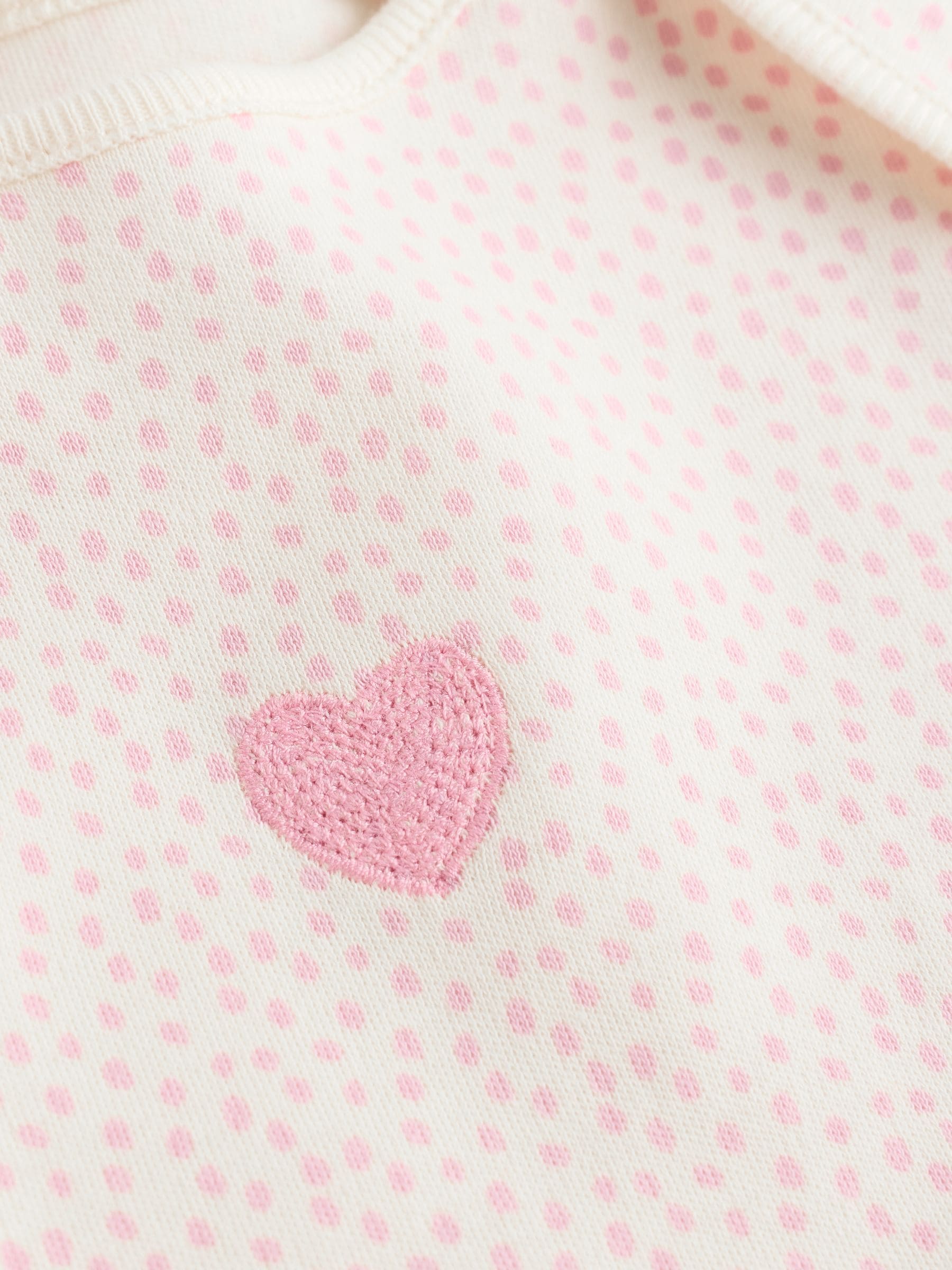 Roze - Set van 5 rompers met lange mouwen