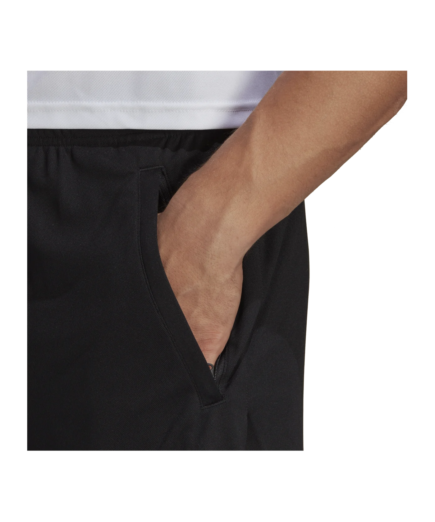 adidas Logo Trainingsshort Schwarz Weiss