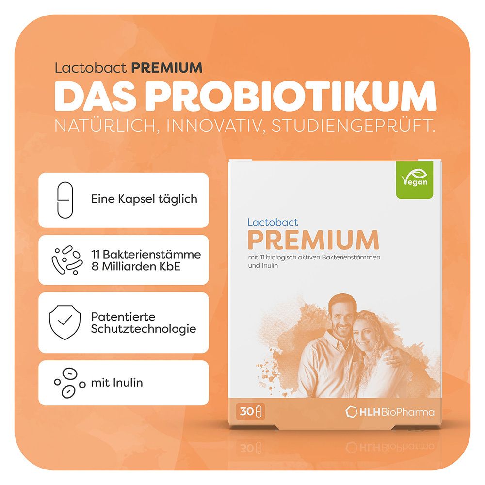 Lactobact PREMIUM - Biologisch aktive Bakterien für die Darmflora