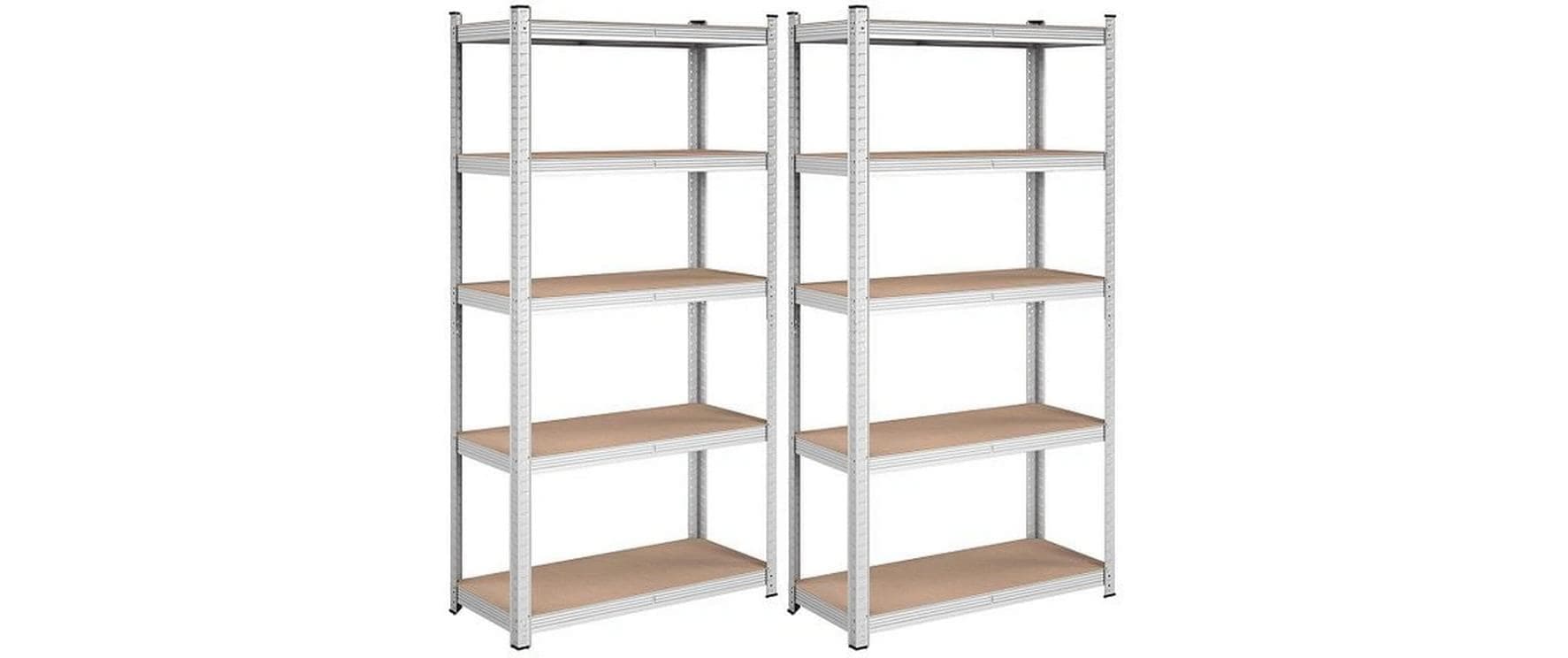 SONGMICS Regal »2 Stück, Silber«