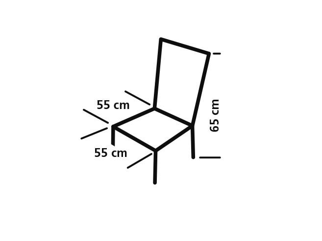 Eurotrail Strandstuhl St. Tropez Orange Beach Chair