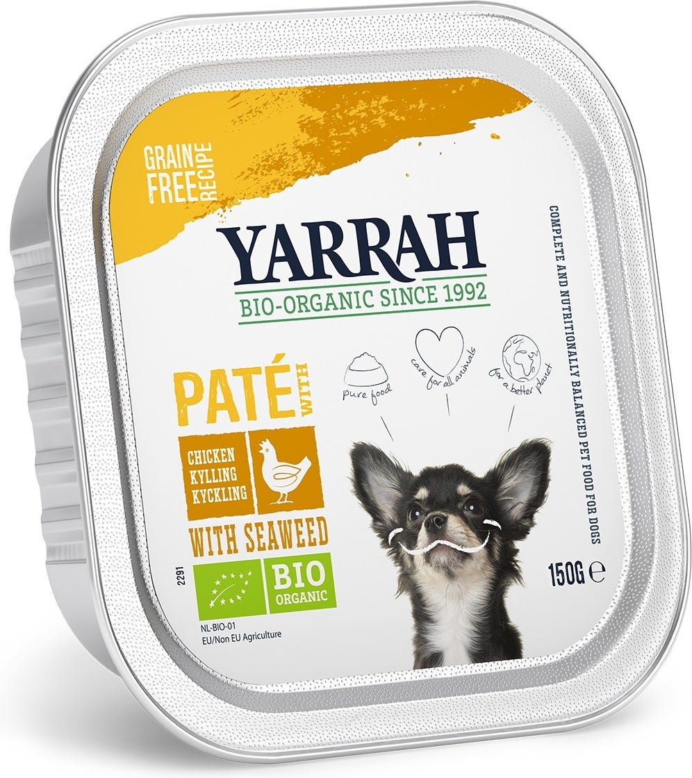 Yarrah biologisch hondenvoer paté kip 150 g