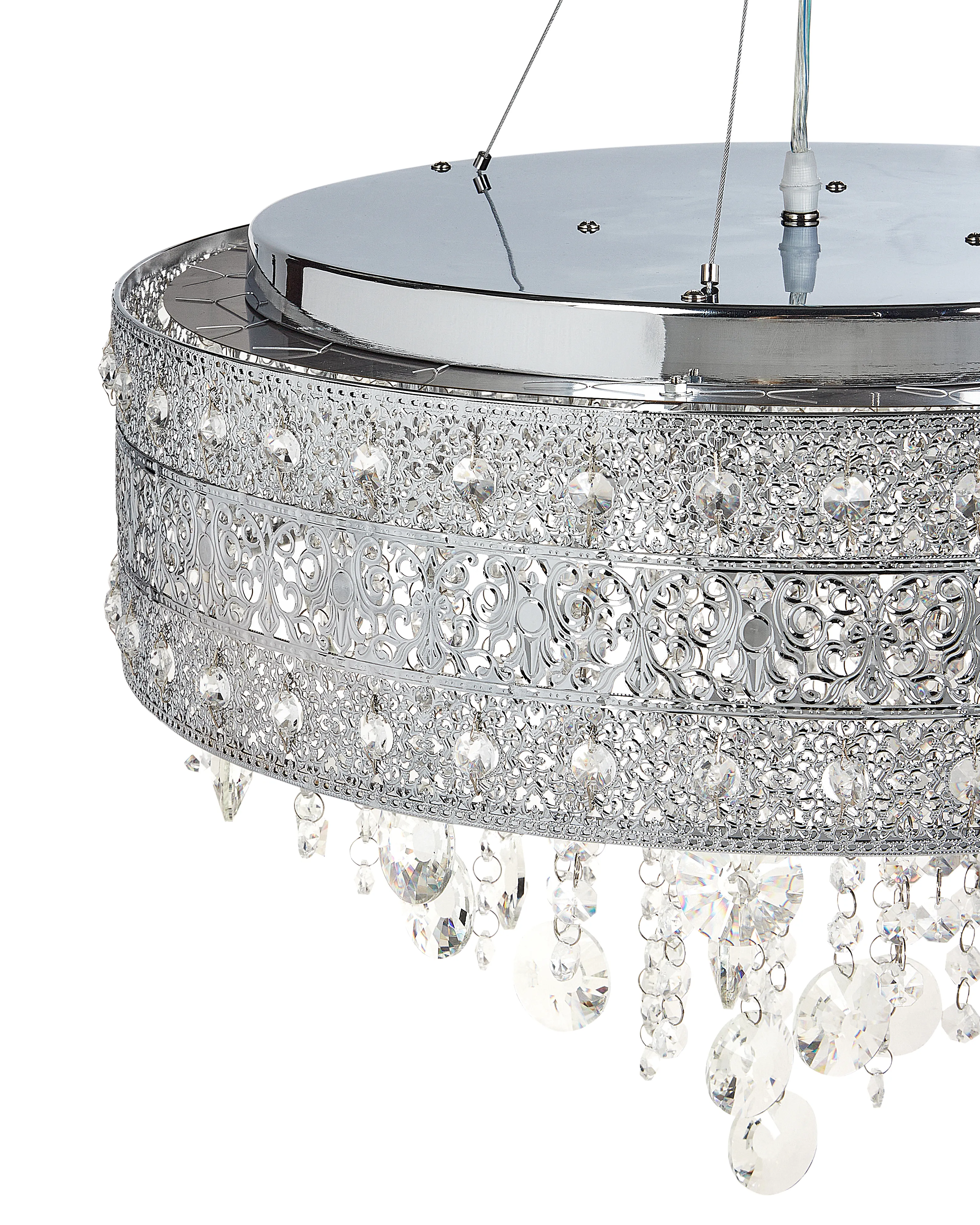 Kroonluchter BARBEIRA Kristal Zilver