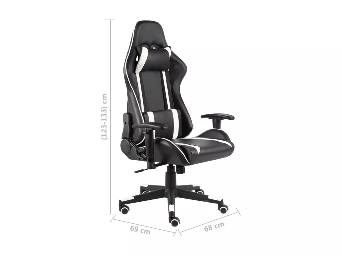 Chaise de jeu pivotante Blanc PVC