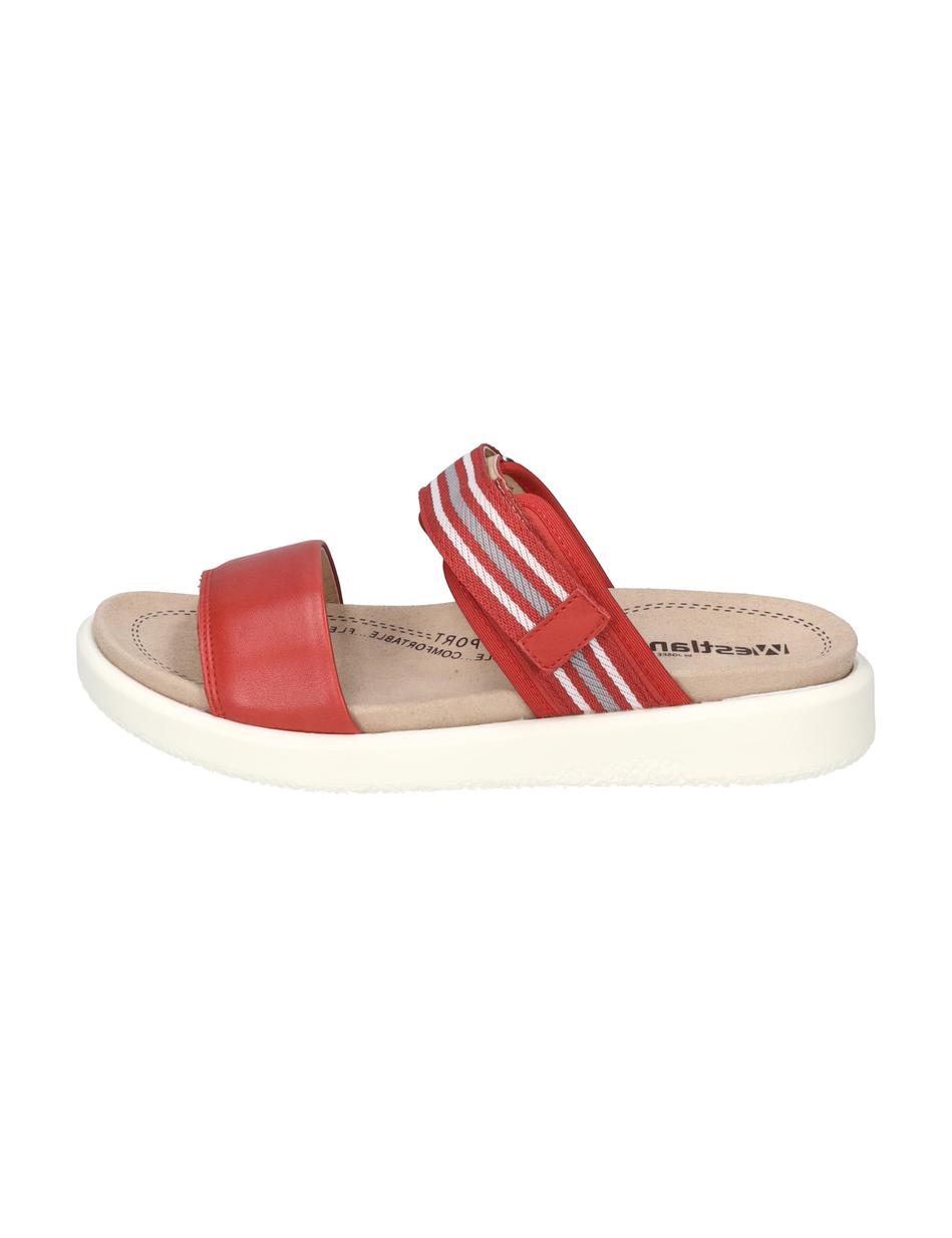 Sandale Albi 04, rot-kombi