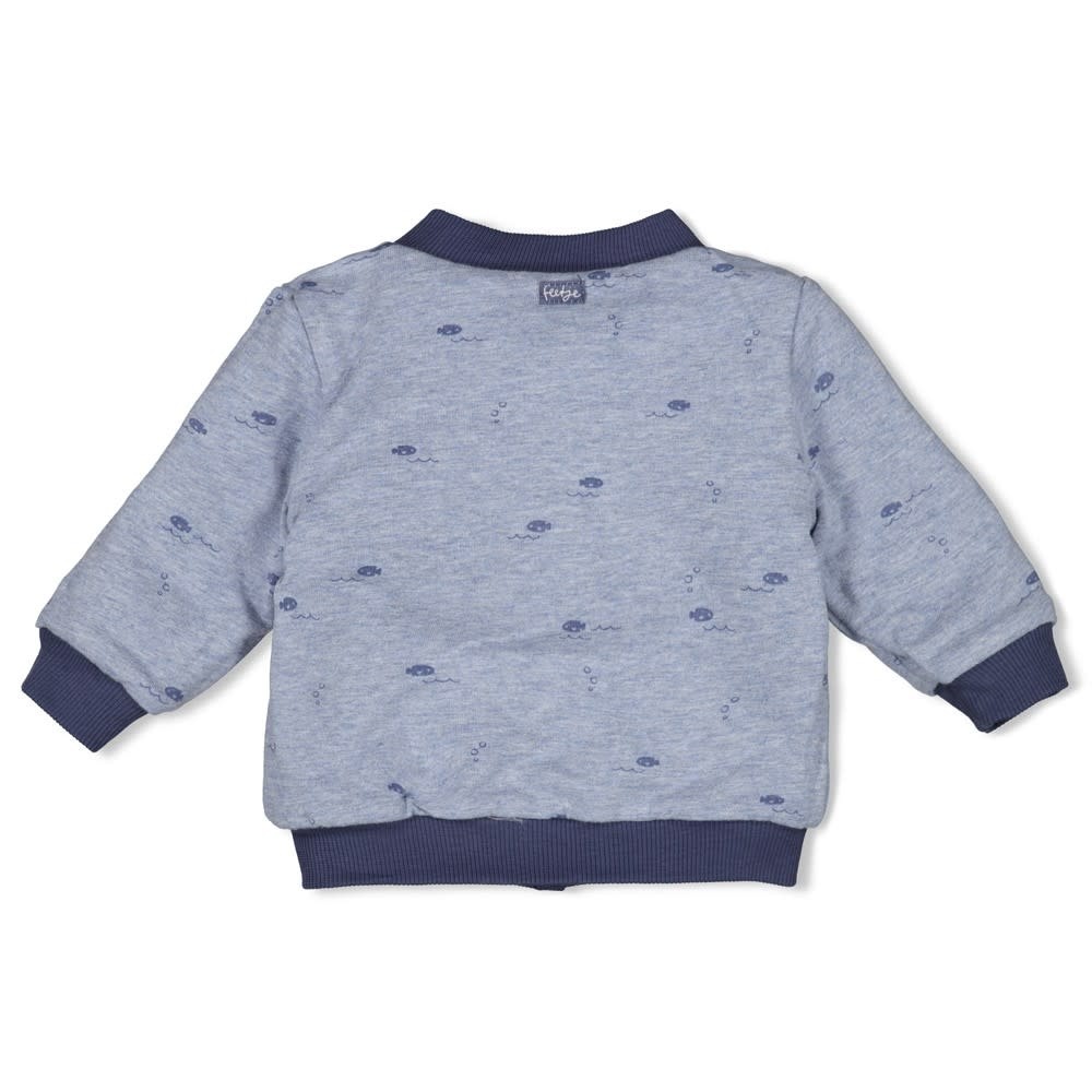 Feetje Feetje omkeerbaar bomberjack - Blue Ocean indigo