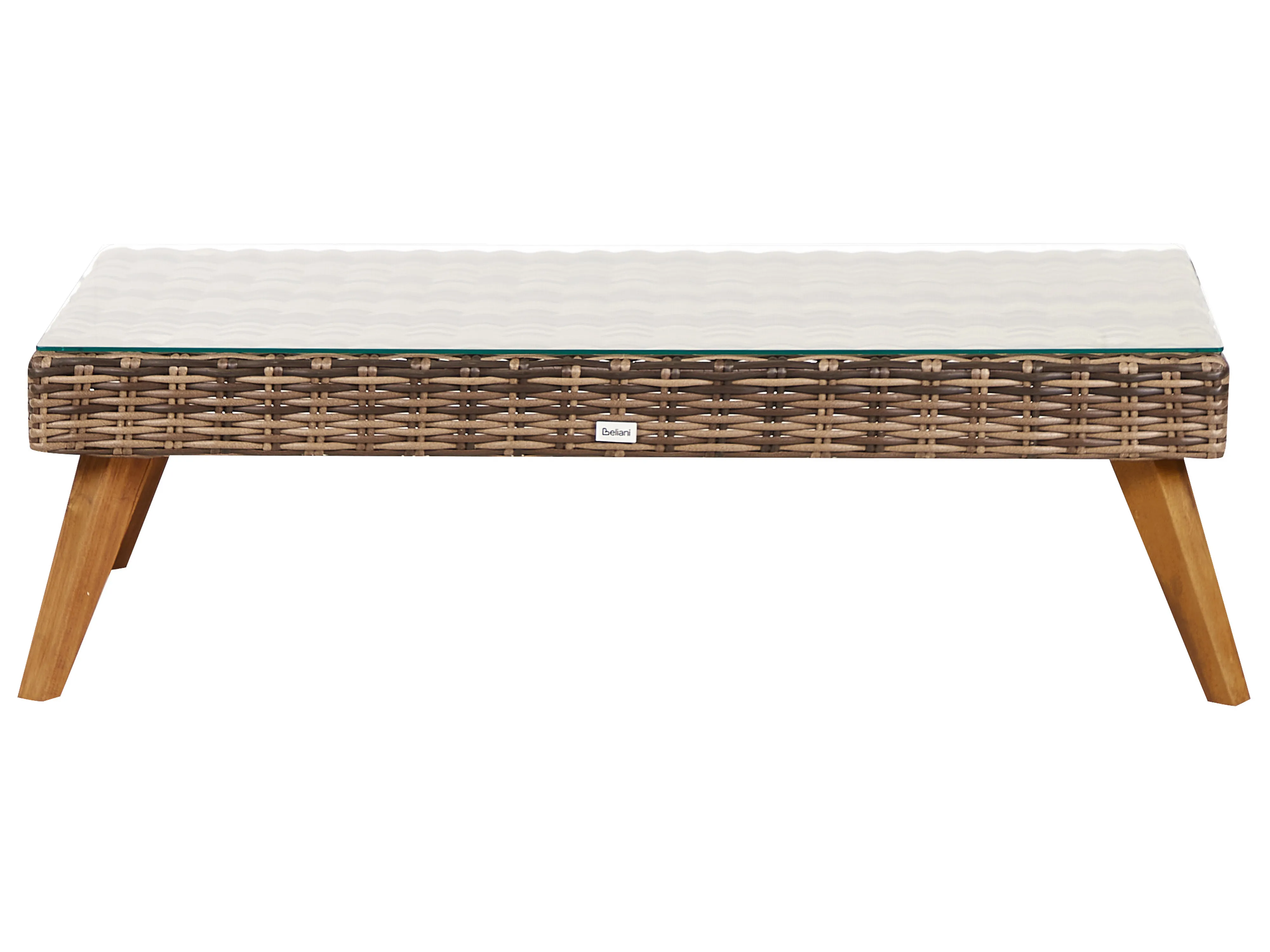 Loungeset met tafel 5-zits VITTORIA XL PE rotan Olijfgroen